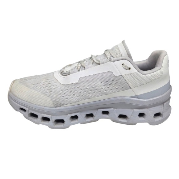 On Cloudmonster Running Shoes Womens 8 61.97649 White Glacier Running Sneaker - Picture 3 of 13
